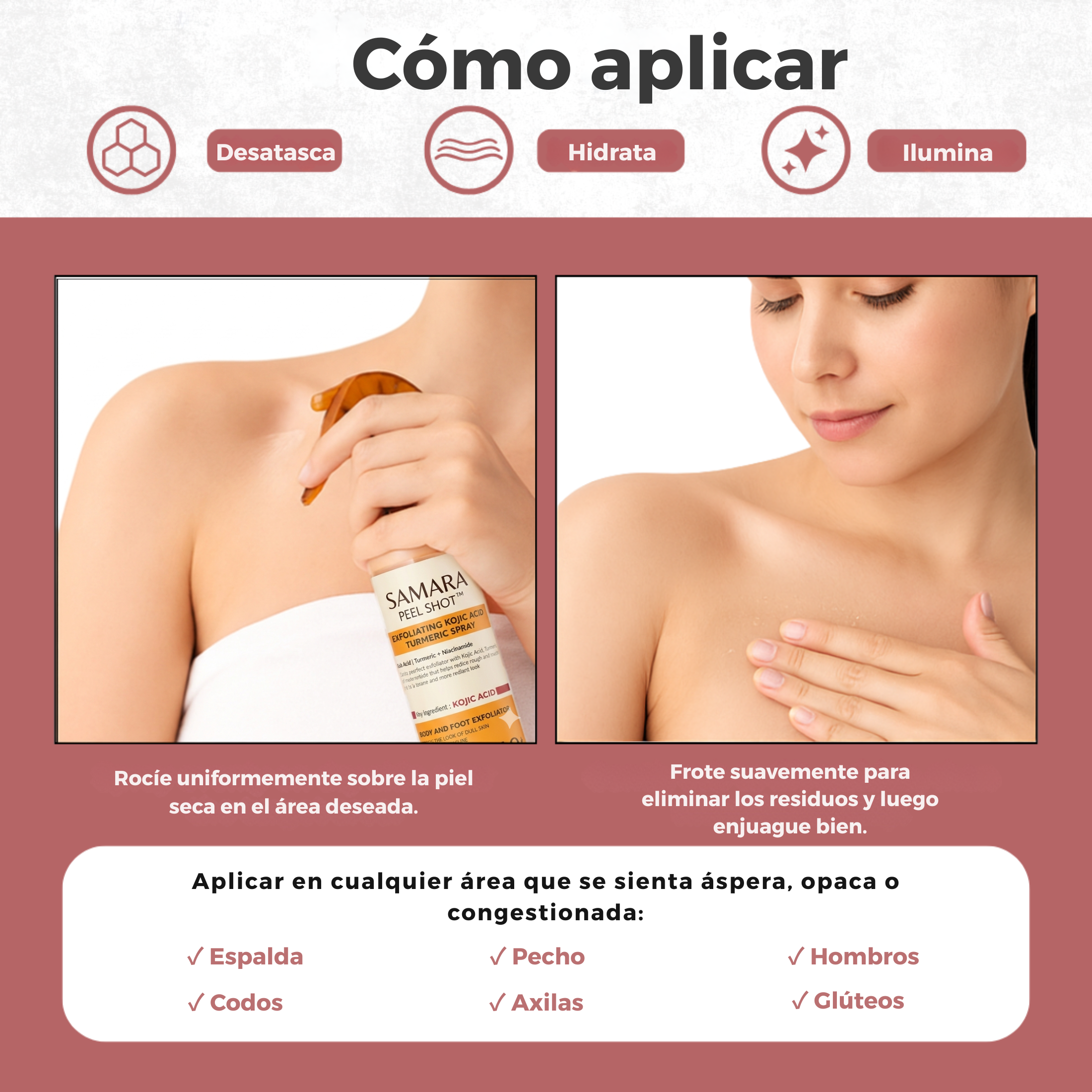 Esfolia, illumina e idrata con lo spray SaffraSkin